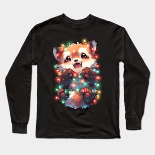 Red Panda Christmas! Long Sleeve T-Shirt